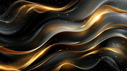 Wall Mural - a dynamic pattern of glowing, swirling lines that evoke the feeling of cosmic energy and movement.