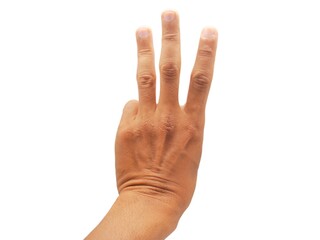 Stock photo depicting a hand gesture