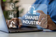 © JOURNEY STUDIO7 - Smart industry with digital transformation in manufacturing advanced automation, robotics technology and artificial intelligence, modern production, ai integration, smart factory future manufacturing