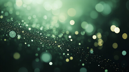 Wall Mural - shimmering forest green texture with scattered gold accents, abstract luxury christmas background, b
