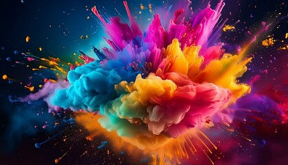 colorful splash of colors background with space for text