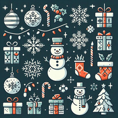 Poster - Christmas Icons