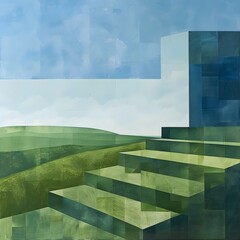 Wall Mural - abstract architecture background