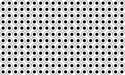 Wall Mural - ฺBlack and white abstract geometric seamless pattern looks like bicycle chain pattern. Vector Repeating Texture.