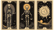 © Nacci - Tarot cards featuring skeleton and justice themes