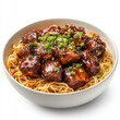 A bowl of ribs noodles that looks very appetizing