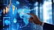 © Atchariya63 - A business professional interacts with a futuristic digital interface, showcasing data analytics and global connectivity.