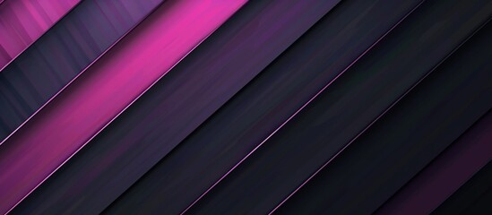 Wall Mural - Abstract Pink and Black Diagonal Stripes