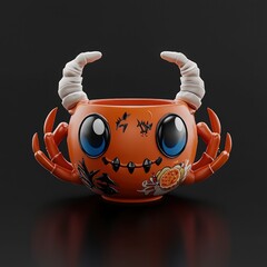 Sticker - Cute Halloween Monster Cup