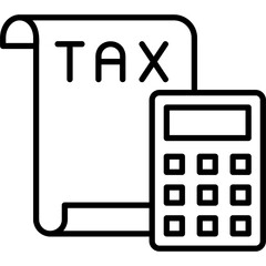 Canvas Print - Taxation Icon