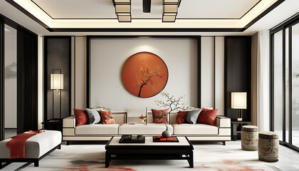 Latest living room design inspiration, beauty of modern and traditional style fusion