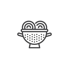 Wall Mural - Kitchen Colander line icon