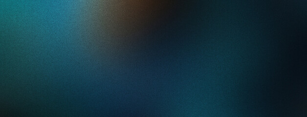 Canvas Print - blue-green color gradient background with a grainy texture