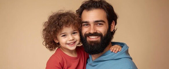 Poster - The Smiling Father and Child