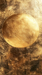 flat and clean golden plate texture background