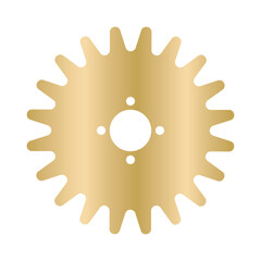 Wall Mural - Gold Gear Icon