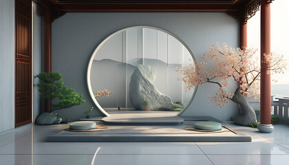 Sticker - Classical Chinese atmosphere with modern 3D art technology