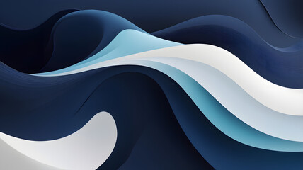 Wall Mural - abstract blue background ai generated