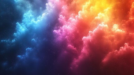 Wall Mural - abstract nebula cloud background with stars