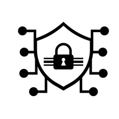 Wall Mural - Cyber Security Icon