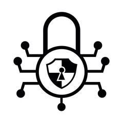 Canvas Print - Cyber Security Icon