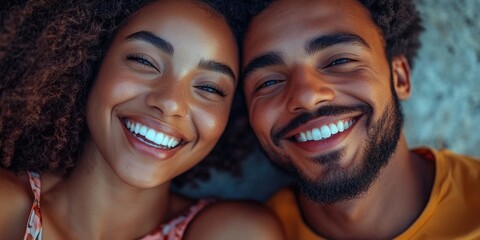 Couple Smiling Together