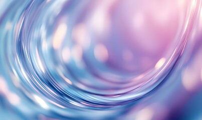 Wall Mural - Blue and purple Abstract glass shape with colorful refraction effect, background with curved lines, a light blue and sky-blue gradient, illustration wallpaper, Transparency, 