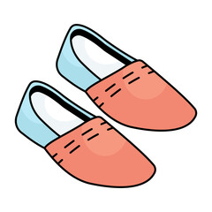 Sticker - A colored design icon of shoes