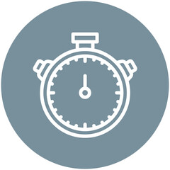 Canvas Print - Stopwatch vector icon illustration of Lifestyles iconset.