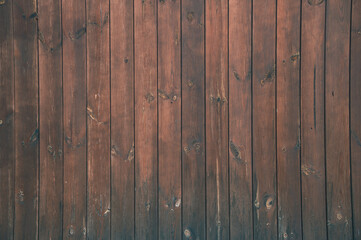 detail of a warm brown wooden wall texture