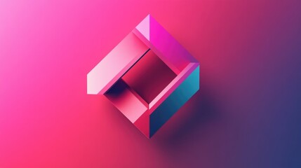 Pink Geometric Object