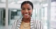 © Nina2024/peopleimages.com - Business, happy and portrait with black woman in office for start of corporate or professional career. Confident, creative and mission with smile of employee at design agency workplace in Nigeria