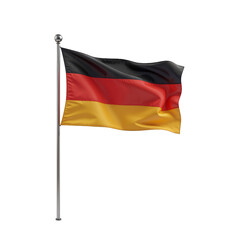 German flag on transparent background