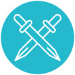 © IconVerse - Swords vector icon illustration of Children Toys iconset.