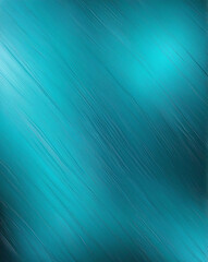 Wall Mural - Brushed metal texture with chrome to teal gradient