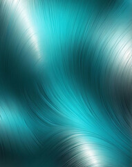 Canvas Print - Brushed metal texture with chrome to teal gradient