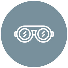 Poster - Safety Goggles vector icon illustration of Lab iconset.