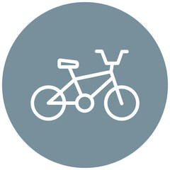 Sticker - Bmx Bike vector icon illustration of Outdoor Fun iconset.