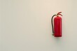 © Ben - Red fire extinguisher mounted on a wall, symbolizing safety and readiness for emergency fire protection in industrial settings.