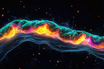 Wall Mural - Myelin Fibers