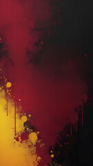 Sticker - A dark, black, red and yellow gradient background with subtle glowing effects. Use as wallpaper or graphic resource	