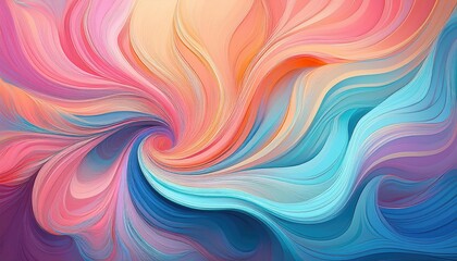 Abstract swirl of vibrant colors