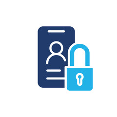 personal data protection colored icon vector design good for web or mobile app