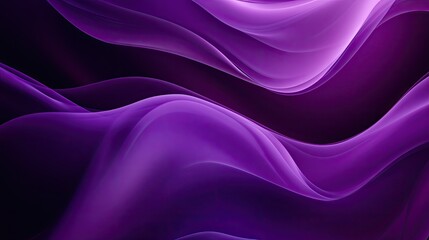 Poster - A rich abstract purple background with dynamic shapes and smooth gradients, offering a luxurious and modern aesthetic.