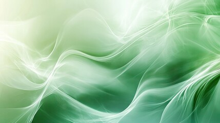 Poster - A serene abstract green background with light gradients and flowing textures, evoking peace and growth in a modern design.