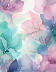 Sticker - Pastel Floral Watercolor