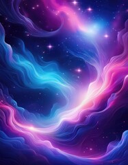 Wall Mural - Abstract cosmic nebula