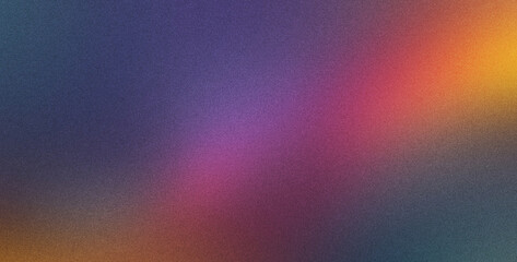 Canvas Print - neon colors gradient background with a grainy texture