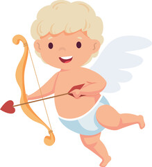 Wall Mural - Cupid cartoon character