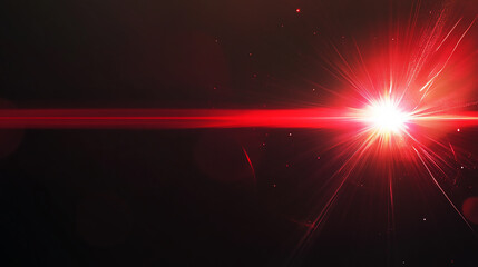 Wall Mural - red lens flare lights effect lens flare red light over black background easy to add overlay or screen filter over your photos